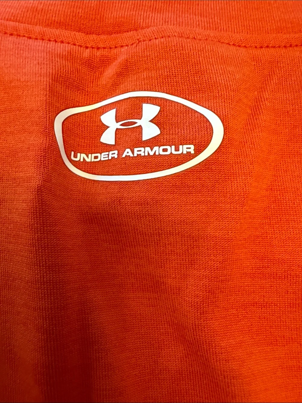 Under Armour Bright Orange Short-Sleeve Logo Tee